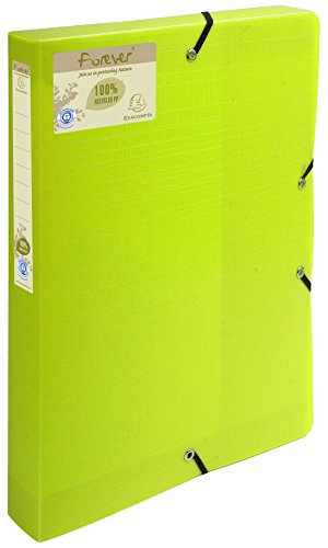 Exacompta 553573E Premium Sammelbox Forever 40mm mit Gummizug aus Recycling-Kunststoff mit Rückenschild für DIN A4 Archivbox Heftbox Dokumentenbox Zeichenbox Sammelmappe grün Exacompta 553573E Premium Sammelbox Forever 40mm mit Gummizug aus Recycling-Kunststoff mit Rückenschild für DIN A4 Archivbox Heftbox Dokumentenbox Zeichenbox Sammelmappe grün von Exacompta