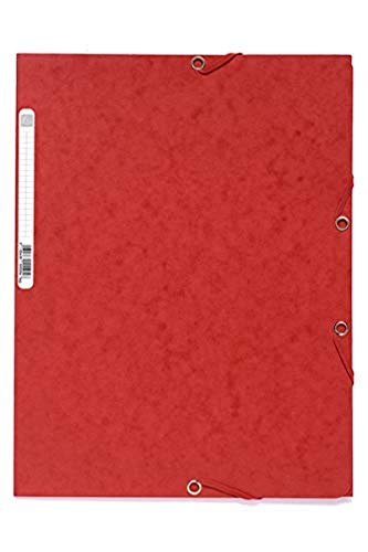 Exacompta 55505E 25er Pack Eckspanner-Mappe. Aus extra starkem Manila-Karton DIN A4 mit 2 Gummizügen und 3 Klappen 1 Stück rot Sammelmappe Dokumentenmappe Exacompta 55505E 25er Pack Eckspanner-Mappe. Aus extra starkem Manila-Karton DIN A4 mit 2 Gummizügen und 3 Klappen 1 Stück rot Sammelmappe Dokumentenmappe von Exacompta