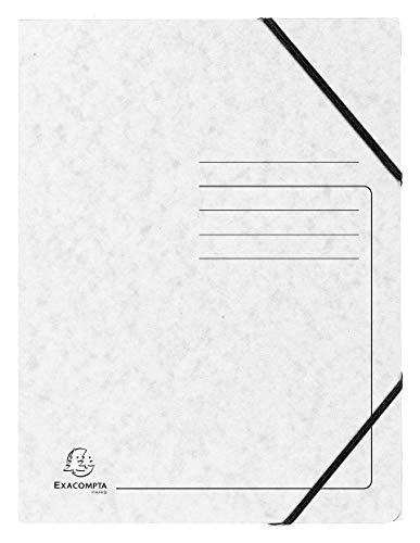 Exacompta 555406E 5er Pack Premium Eckspanner-Mappe. Made in Germany. Aus extra starkem Colorspan-Karton DIN A4 mit 2 Gummizügen Sammelmappe Dokumentenmappe ideal für Büro und Schule weiß Exacompta 555406E 5er Pack Premium Eckspanner-Mappe. Made in Germany. Aus extra starkem Colorspan-Karton DIN A4 mit 2 Gummizügen Sammelmappe Dokumentenmappe ideal für Büro und Schule weiß von Exacompta