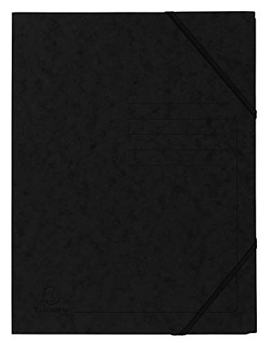 Exacompta 555411E 5er Pack Premium Eckspanner-Mappe. Made in Germany. Aus extra starkem Colorspan-Karton DIN A4 mit 2 Gummizügen Sammelmappe Dokumentenmappe ideal für Büro und Schule schwarz Exacompta 555411E 5er Pack Premium Eckspanner-Mappe. Made in Germany. Aus extra starkem Colorspan-Karton DIN A4 mit 2 Gummizügen Sammelmappe Dokumentenmappe ideal für Büro und Schule schwarz von Exacompta