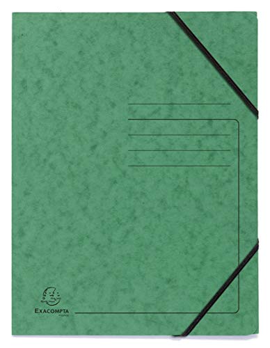 Exacompta 555413E 5er Pack Premium Eckspanner-Mappe. Made in Germany. Aus extra starkem Colorspan-Karton DIN A4 mit 2 Gummizügen Sammelmappe Dokumentenmappe ideal für Büro und Schule grün Exacompta 555413E 5er Pack Premium Eckspanner-Mappe. Made in Germany. Aus extra starkem Colorspan-Karton DIN A4 mit 2 Gummizügen Sammelmappe Dokumentenmappe ideal für Büro und Schule grün von Exacompta