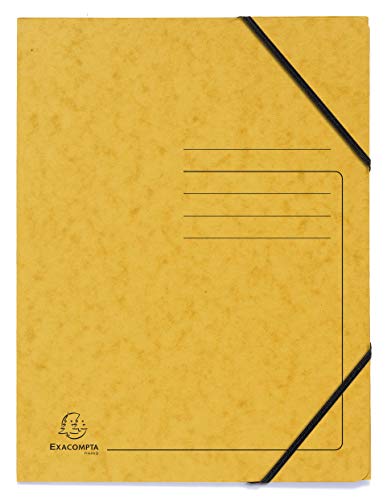 Exacompta 555419E 5er Pack Premium Eckspanner-Mappe. Made in Germany. Aus extra starkem Colorspan-Karton DIN A4 mit 2 Gummizügen Sammelmappe Dokumentenmappe ideal für Büro und Schule gelb Exacompta 555419E 5er Pack Premium Eckspanner-Mappe. Made in Germany. Aus extra starkem Colorspan-Karton DIN A4 mit 2 Gummizügen Sammelmappe Dokumentenmappe ideal für Büro und Schule gelb von Exacompta
