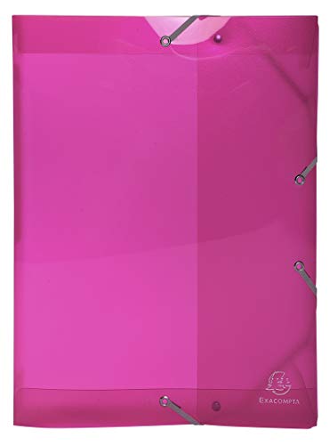Exacompta 59674E Archivbox Iderama PP, 24 x 32 cm, ideal für Ihre Dokumente in Format DIN A4, Rücken 25 mm, rosa, 1 Stück von Exacompta