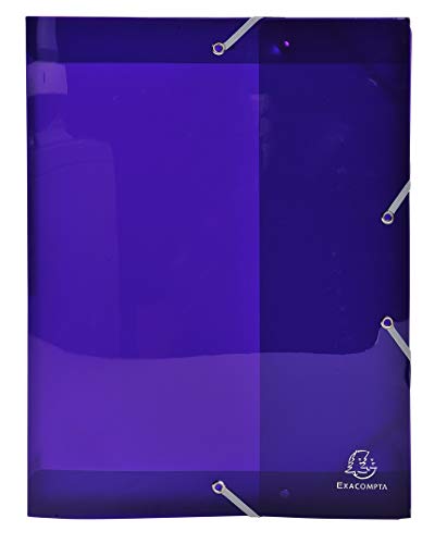 Exacompta 59776E Archivbox Iderama PP, 24 x 32 cm, ideal für Ihre Dokumente in Format DIN A4, Rücken 40 mm, violett, 1 Stück von Exacompta
