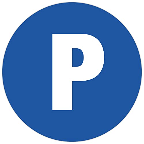 Exacompta 67105E Privatparkplatz Hinweisschild Ø30cm mit Aufhänger aus UV-beständigem PVC Schilder Warnhinweis Sticker Aufkleber Türschild von Exacompta