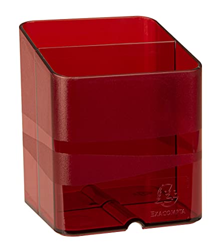 Exacompta 67724D 10er Pack Premium Stiftehalter Pen-Cube mit 2 Fächern für mehr Ordnung auf dem Schreibtisch Stifteköcher Stiftebox Aufbewahrungsbox Organizer karminrot transluzent Exacompta 67724D 10er Pack Premium Stiftehalter Pen-Cube mit 2 Fächern für mehr Ordnung auf dem Schreibtisch Stifteköcher Stiftebox Aufbewahrungsbox Organizer karminrot transluzent von Exacompta