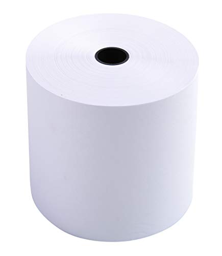 Exacompta 7680120V 10er Pack Kassenrollen, 1-lagig Offset(holzfrei) standard, Breite: 76mm, Länge 54m Durchmesser Kern 12mm, 60g/m², extra-weiß für Kassen Kassenrolle von Exacompta