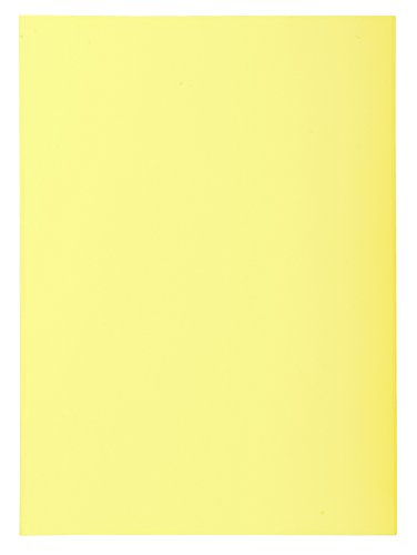 Exacompta 850105E Aktendeckel Packung (22 x 31cm, ideal zum Schutz Ihre Dokumente in Format DIN A4, 21 x 29,7 cm) 100er Pack gelb von Exacompta