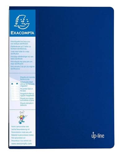 Exacompta 88202E 20er Pack Sichtmappe up-line aus Festem PP 800µ mit 20 Hüllen und etikett auf 3 Seiten für DIN A4 blau Perfekt für die Schule und das Büro Aktenhülle Prospekthülle Exacompta 88202E 20er Pack Sichtmappe up-line aus Festem PP 800µ mit 20 Hüllen und etikett auf 3 Seiten für DIN A4 blau Perfekt für die Schule und das Büro Aktenhülle Prospekthülle von Exacompta
