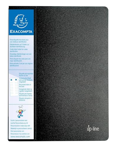 Exacompta 88301E 12er Pack Sichtmappe Up-Line aus festem Kunststoff DIN A4 mit 30 Klarsichthüllen 60 Sichten, vorgedruckte Etiketten inklusive schwarz Perfekt für die Schule und das Büro Aktenhülle Exacompta 88301E 12er Pack Sichtmappe Up-Line aus festem Kunststoff DIN A4 mit 30 Klarsichthüllen 60 Sichten, vorgedruckte Etiketten inklusive schwarz Perfekt für die Schule und das Büro Aktenhülle von Exacompta