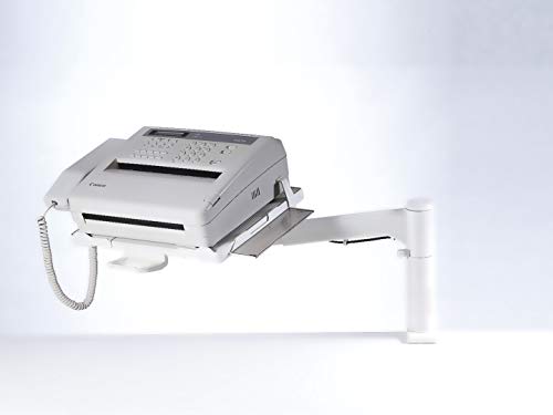 Exacompta 89340D Telefon-Schwenkarm Classic (360° schwenkbar, 250 x 175mm, Kabelführung) 1 Stück, lichtgrau von Exacompta