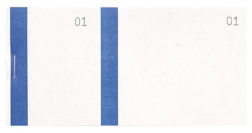 Exacompta 96302E Händlerblock, horizontal, 100 Blatt, mit Streifen, 6,6 x 13,5 cm, Blau, 10 Stück von Exacompta