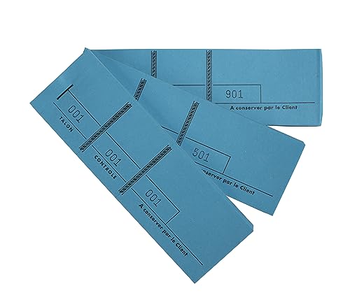 Exacompta 96402E Block, 10 Stück, 3 Platten, 100 Blatt im Querformat 4,8 x 15 cm, blau von Exacompta