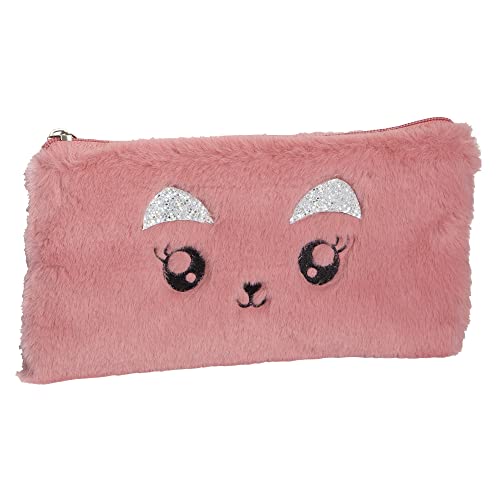 Exacompta - 9904888E - Federmäppchen/Pouch - Soft Touch Synthetik Material - Stickdetails - 22 cm x 12 cm - Fellkollektion - Farbe: rosa Exacompta - 9904888E - Federmäppchen/Pouch - Soft Touch Synthetik Material - Stickdetails - 22 cm x 12 cm - Fellkollektion - Farbe: rosa von Exacompta