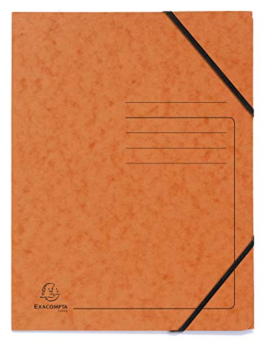 Exacompta - Art.-Nr. 555414E - Karton mit 25 Gummizugmappen ohne bedruckte Klappe - Glanzkarton 355 g/m² - Maße 24 x 32 cm für Dokumente im A4-Format - Farbe Orange Exacompta - Art.-Nr. 555414E - Karton mit 25 Gummizugmappen ohne bedruckte Klappe - Glanzkarton 355 g/m² - Maße 24 x 32 cm für Dokumente im A4-Format - Farbe Orange von Exacompta