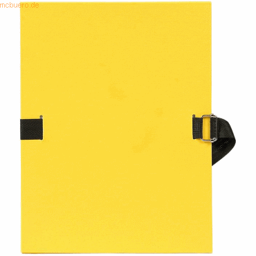 Exacompta Dokumentenmappe A4 120mm mit dehnbarem Rücken gelb von Exacompta