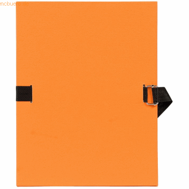 Exacompta Dokumentenmappe A4 120mm mit dehnbarem Rücken orange von Exacompta