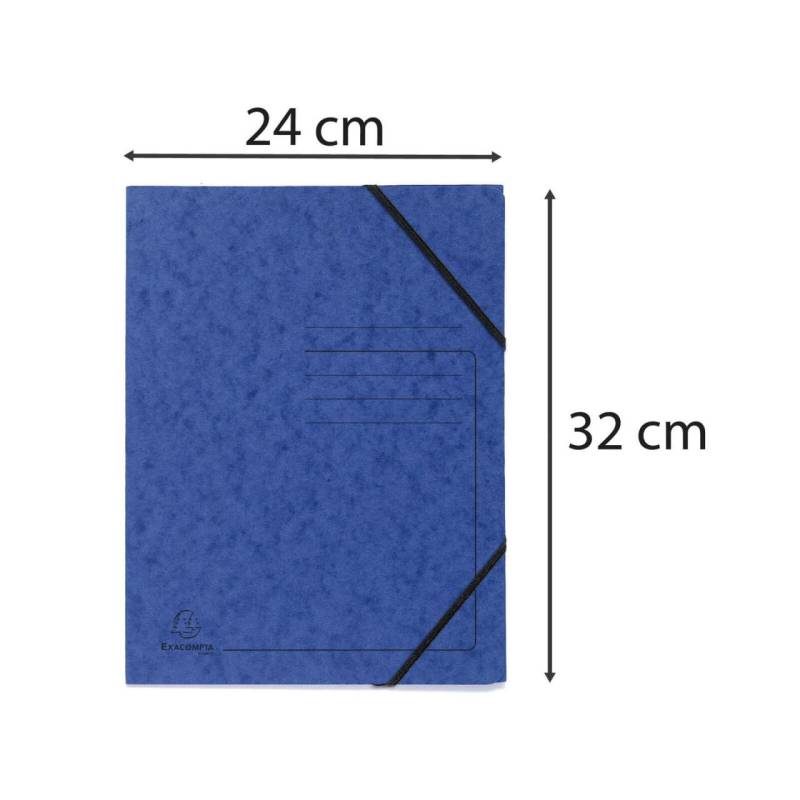 Exacompta Eckspanner DIN A4 blau von Exacompta