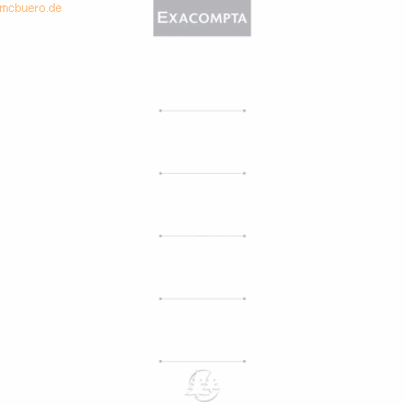 Exacompta Einsteckrückenschilder 50mm VE=10 Stück Exacompta Einsteckrückenschilder 50mm VE=10 Stück von Exacompta