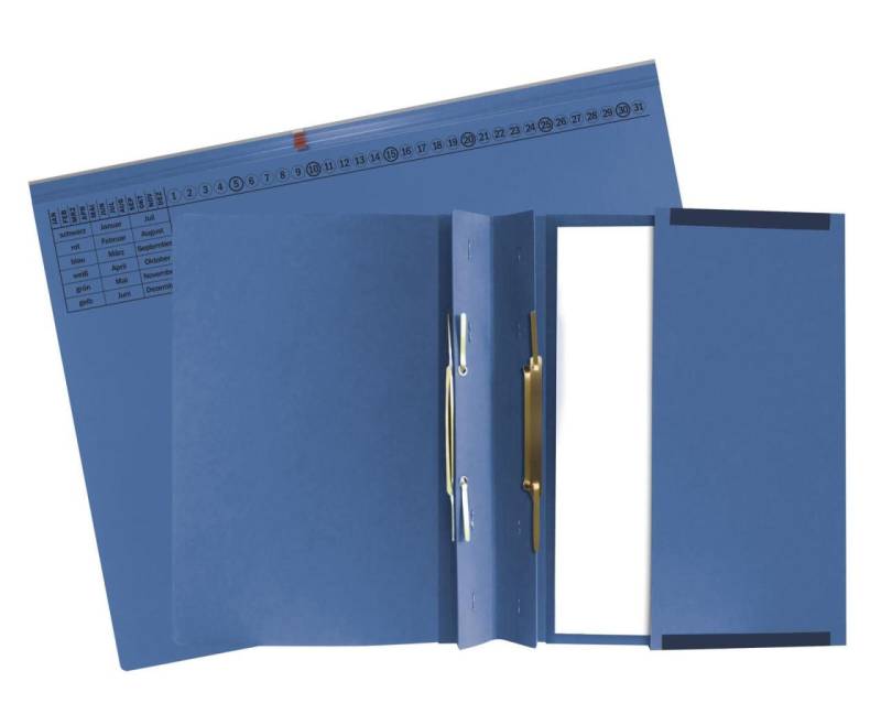Exacompta Exaflex Premium Hängehefter kaufmännische Heftung DIN A4 blau von Exacompta