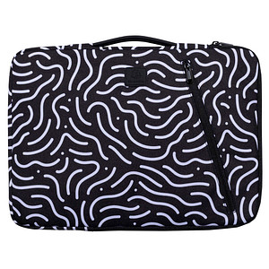 Exacompta Laptophülle Moon Kunstfaser schwarz bis 40,6 cm (16 Zoll) von Exacompta
