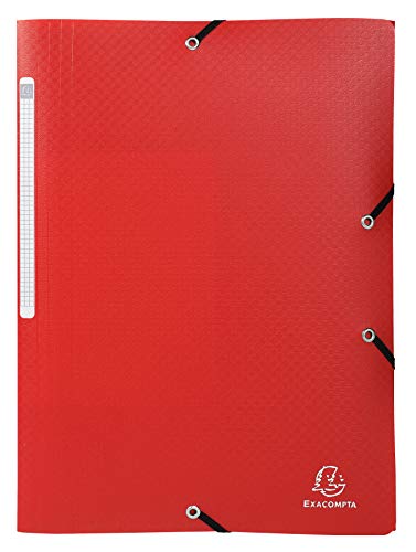 Exacompta - Opak 55085E - Karton mit 50 Gummizugmappen - Hüllen mit 3 Klappen - aus blickdichtem Polypropylen - Maße 24 x 32 cm für Dokumente im A4-Format - Farbe Rot Exacompta - Opak 55085E - Karton mit 50 Gummizugmappen - Hüllen mit 3 Klappen - aus blickdichtem Polypropylen - Maße 24 x 32 cm für Dokumente im A4-Format - Farbe Rot von Exacompta