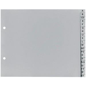 Exacompta Ordnerregister Halbformat A-Z grau 20-teilig, 1 Satz Exacompta Ordnerregister Halbformat A-Z grau 20-teilig, 1 Satz von Exacompta