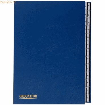 Exacompta Ordnungsmappe Ordonator A4 26 Fächer A-Z blau Exacompta Ordnungsmappe Ordonator A4 26 Fächer A-Z blau von Exacompta