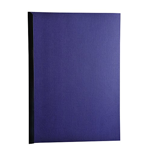 Exacompta - Ref 2752C – Forever Collection – recycelte, starre Präsentationshüllen – A4 (210 x 297 mm), Ledernarben-Effekt, 270 g/m², starrer Karton, Blau, 100 Stück von Exacompta
