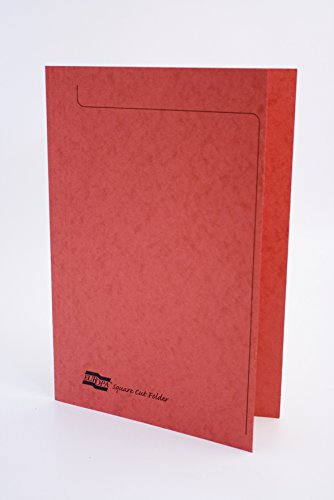 Exacompta - Ref 4828Z – Europa – Quadratische Ordner, 265 g/m², echtes Premium-Presskarton, 240 x 30 mm, geeignet für A4-Dokumente, FSC-zertifiziert, Rot, 50 Stück von Exacompta