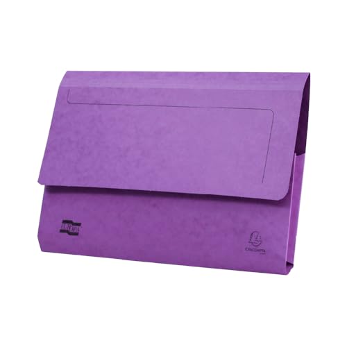 Exacompta - Ref 5254Z – Europa – Einstecktasche, 356 x 242 mm, halbe Klappe vorne für Sicherheit, 300 Mikron Premium Presskarton, für A4 und Kanzleipapier, Flieder, 10 Stück Exacompta - Ref 5254Z – Europa – Einstecktasche, 356 x 242 mm, halbe Klappe vorne für Sicherheit, 300 Mikron Premium Presskarton, für A4 und Kanzleipapier, Flieder, 10 Stück von Europa