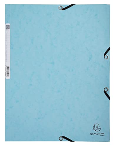 Exacompta Ref 55560E — Aquarel-Kollektion — elastische A4-Ordner — für bis zu 250 Blatt A4-Papier, 400 g/m2 melierter Presspappe — verschiedene Pastellfarben (1 Stück) von Exacompta