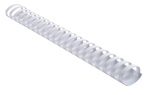 Exacompta - Ref 75800E – Binderücken – 32 mm dick, 21 Ringe, geeignet für A4-Dokumente, für ca. 210–300 Blatt, aus PVC, Weiß, 50 Stück von Exacompta