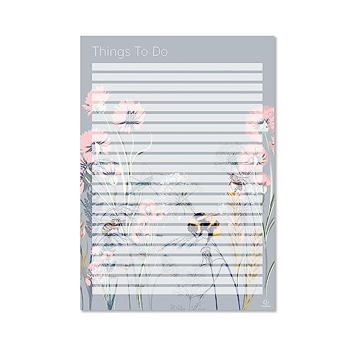 Exacompta - Ref GS019Z Notizblock, A4, 90 g/m² Papier, 210 mm x 297 mm, 40 Blatt liniertes Papier mit Bienen- und Blumen-Design, ideal für Ordnung von Exacompta