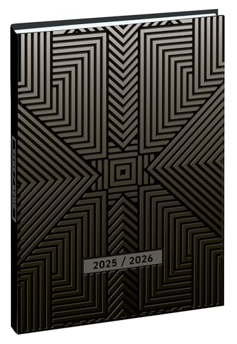 Exacompta - Ref. 184558E – 1 Terminkalender Forum Grav'chic 12,5 x 17,5 cm – August 2025 bis Juli 2026 – Braun von EXACOMPTA
