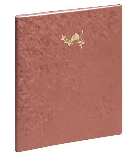 Exacompta - Ref. 2201266E – 1 Schreibtischkalender SAS 22 Non-Stop Elise 18,5 x 22,5 cm Wochenkalender August 2025 bis August 2026 – Terrakotta von EXACOMPTA