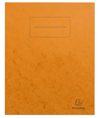 Exacompta - Ref. 32124E - Karton mit 100 Heftschoner 17 x 22 cm aus echtem Glanzkarton mit Beschriftungsfeld - Ideal für Schule, Hochschule, Universitäten - Farbe Orange Exacompta - Ref. 32124E - Karton mit 100 Heftschoner 17 x 22 cm aus echtem Glanzkarton mit Beschriftungsfeld - Ideal für Schule, Hochschule, Universitäten - Farbe Orange von EXACOMPTA