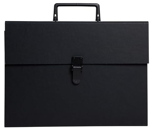 Exacompta - Ref. 58421E – Karton mit 4 Ordnern mit wirtschaftlichem Griff – Umschlag mit Papier – Verschluss mit Druckknopf – 20 Fächer – Maße: 38,5 x 25 x 12 cm – Farbe Schwarz Exacompta - Ref. 58421E – Karton mit 4 Ordnern mit wirtschaftlichem Griff – Umschlag mit Papier – Verschluss mit Druckknopf – 20 Fächer – Maße: 38,5 x 25 x 12 cm – Farbe Schwarz von Exacompta