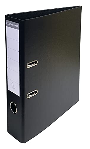 Exacompta - Ref. 58741E – Karton mit 50 Aktenordnern A4 Export – flach verpackt – Rücken 70 mm – Mechanik 75 mm – Außenmaße: 32 x 29 x 7 cm – Format A4 – Farbe: Schwarz von Exacompta