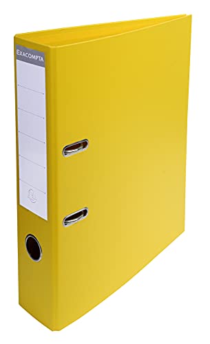 Exacompta - Ref. 58749E - Box of 50 A4 Export lever arch files - delivered flat - Spine 70 mm - Mechanical 75 mm - External dimensions: 32 x 29 x 7 cm - Format to file A4 - Colour: Yellow von Exacompta