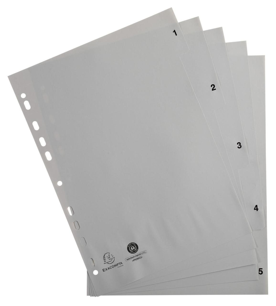 Exacompta Ordnerregister Vollformat 1-5 DIN A4 Exacompta Ordnerregister Vollformat 1-5 DIN A4 von Exacompta
