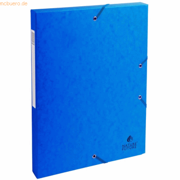 Exacompta Sammelbox A4 30mm Manila-Karton blau Exacompta Sammelbox A4 30mm Manila-Karton blau von Exacompta