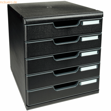 Exacompta Schubladenbox Modulo A4 5 Fächer EcoBlack Schwarz Exacompta Schubladenbox Modulo A4 5 Fächer EcoBlack Schwarz von Exacompta