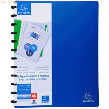 Exacompta Sichtbuch A4 30 Hüllen blau Exacompta Sichtbuch A4 30 Hüllen blau von Exacompta