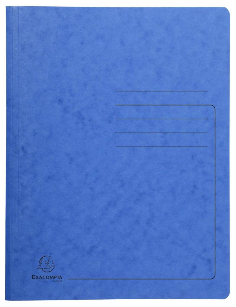 Exacompta Spiralhefter DIN A4 Colorspankarton blau von Exacompta