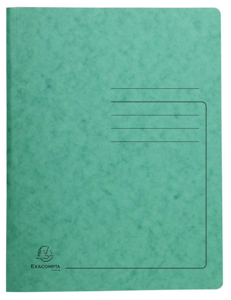 Exacompta Spiralhefter DIN A4 Colorspankarton grün von Exacompta