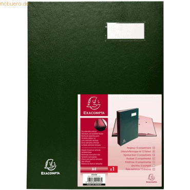 Exacompta Unterschriftenmappe Direktion A4 12 Fächer grün Exacompta Unterschriftenmappe Direktion A4 12 Fächer grün von Exacompta