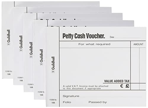 Guildhall "JUSTSO" gleitet – Petty Cash Pad, 1 Pad 100 Blatt, weiß Guildhall "JUSTSO" gleitet – Petty Cash Pad, 1 Pad 100 Blatt, weiß von Guildhall