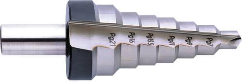 Exact 05302 HSS Stufenbohrer PG7 - PG29, 12.5 - 30.5mm Gesamtlänge 85mm Zylinderschaft 1St. von Exact