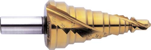 Exact 05316 HSS Stufenbohrer 7 - 30.5 mm, 7 - 32.5 mm, M12 - M32 TiAIN Gesamtlänge 96mm Zylindersch von Exact